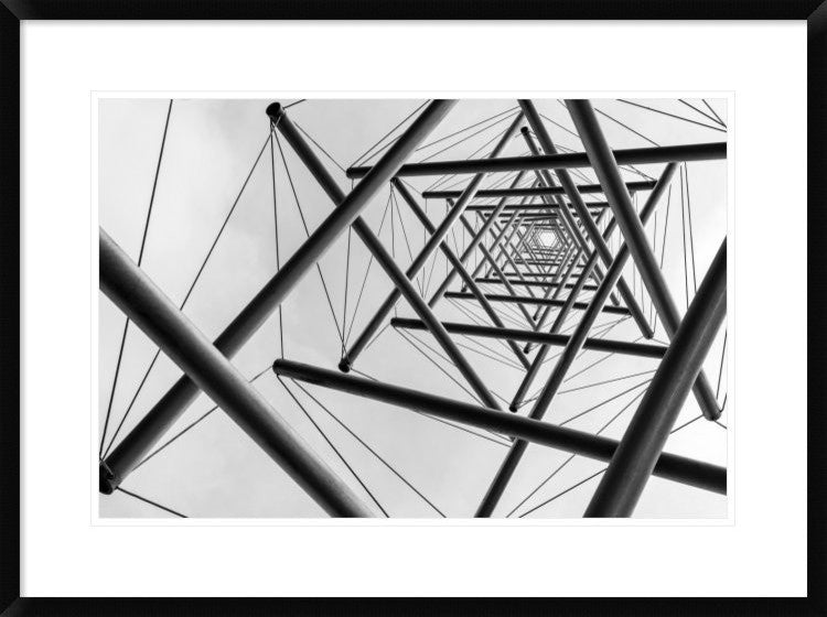 "Lines" Framed Digital Print by Carla Vermeend, 32x24"