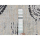 Cloud Gray, The Cane Design, Silk With Wool, Hand Knotted Rug, 10'x14'5"
