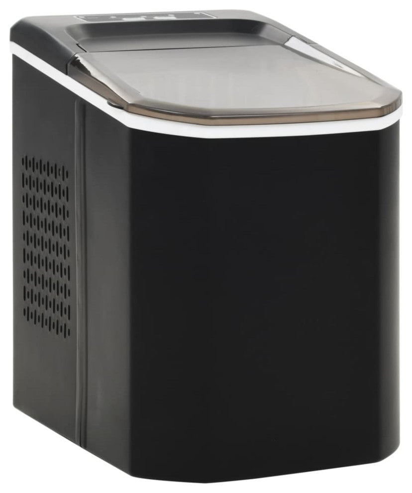 vidaXL Ice Cube Maker Black 0.4gal 33.1 lbs / 24 h