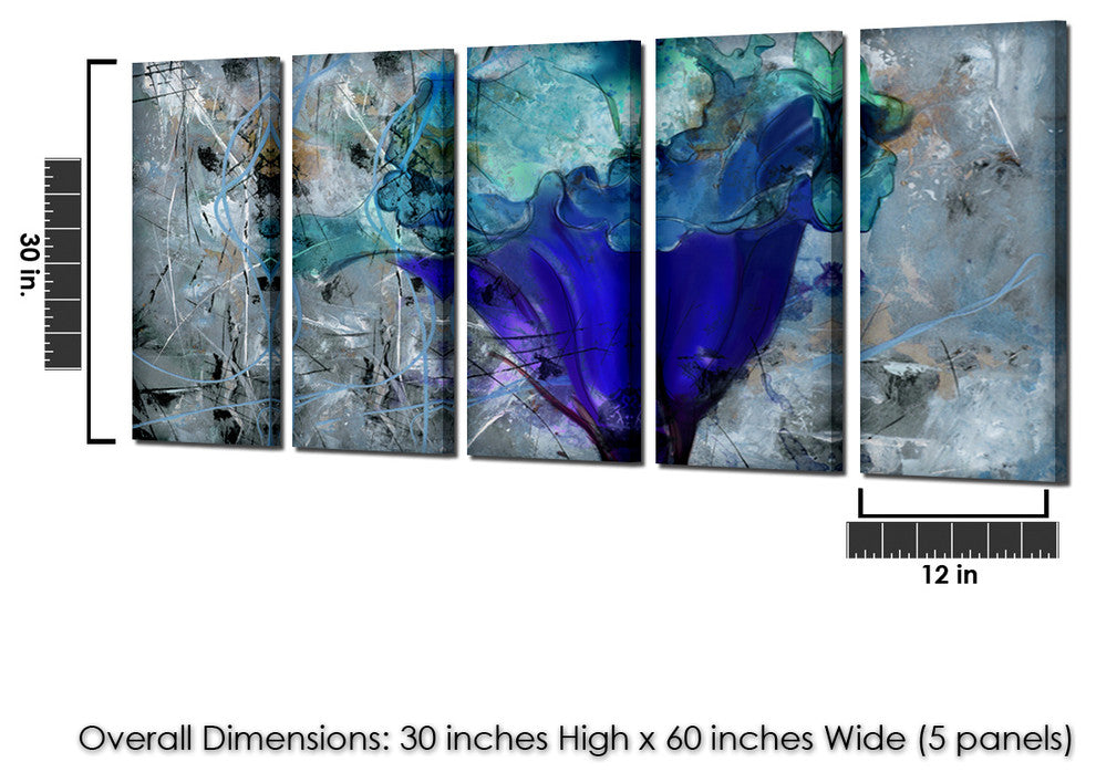 Painted Petals LX Canvas Art, 5-Piece Set