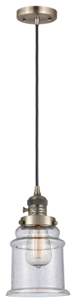 INNOVATIONS 201CSW-AB-G184 1-Light Mini Pendant Antique Brass