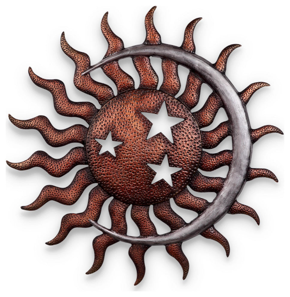 Sun, Moon And Stars Wall Plaque