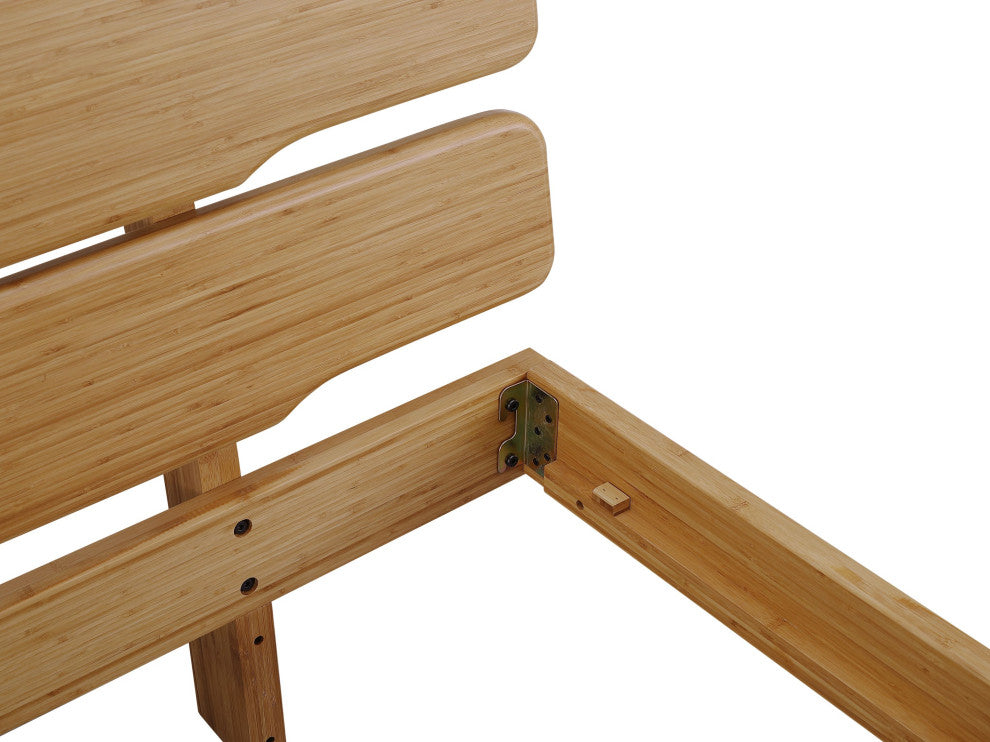 Currant Platform Bed, Caramelized, Queen