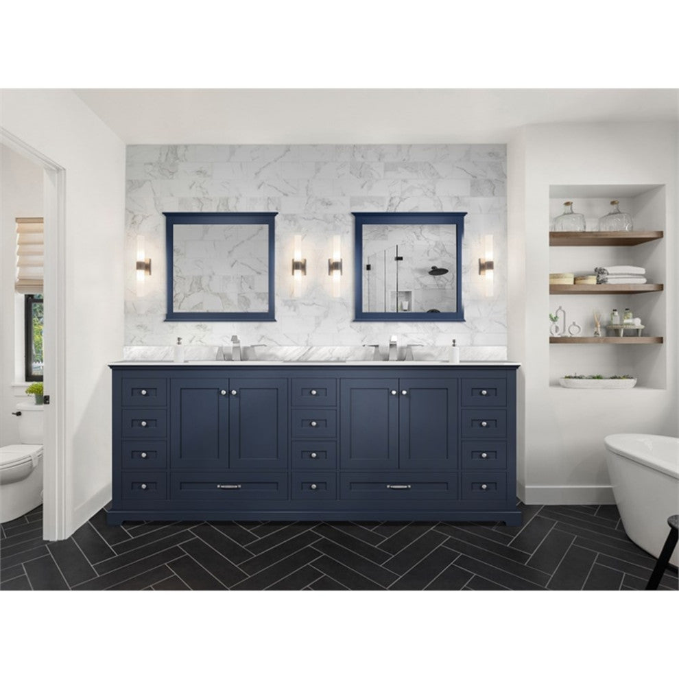 Dukes 84" Navy Blue Vanity Cabinet Only