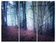 "Mysterious Fairytale Wood" Photo Metal Wall Art, 3 Panels, 36"x28"