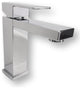 Aquamoon Ocean Modern Bathroom Vanity Set, White, 39 1/8", Milan Chrome Faucet