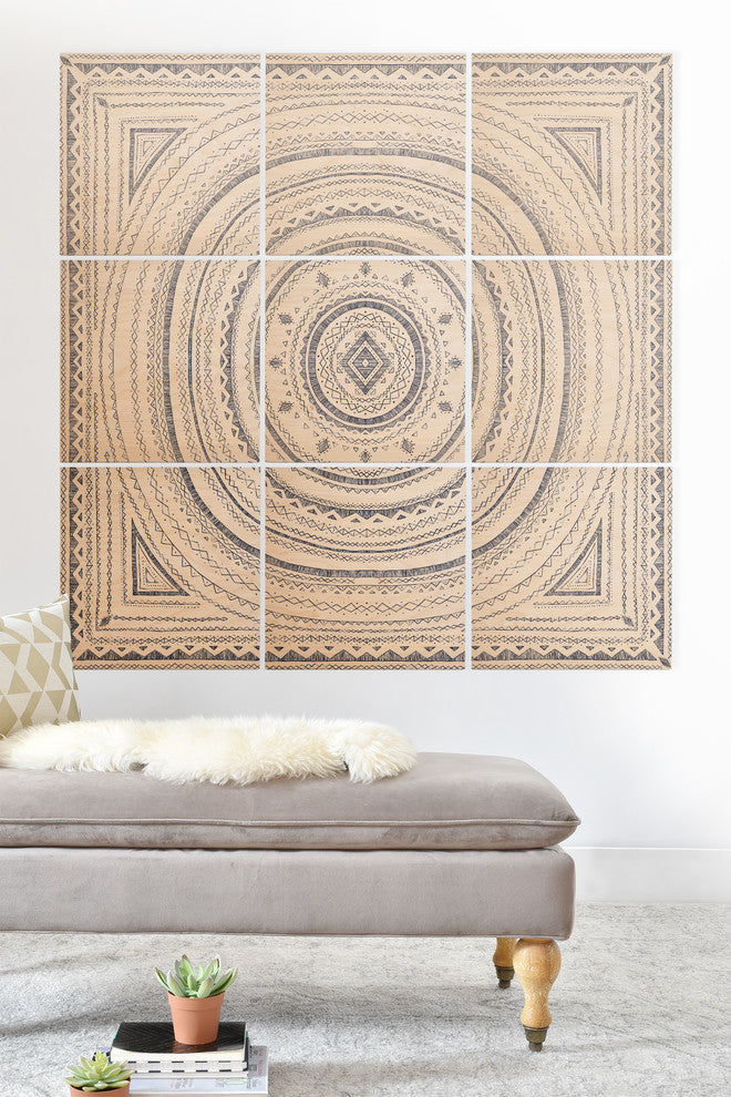 Deny Designs Dash and Ash Finch Wood Wall Mural, 4'x4'