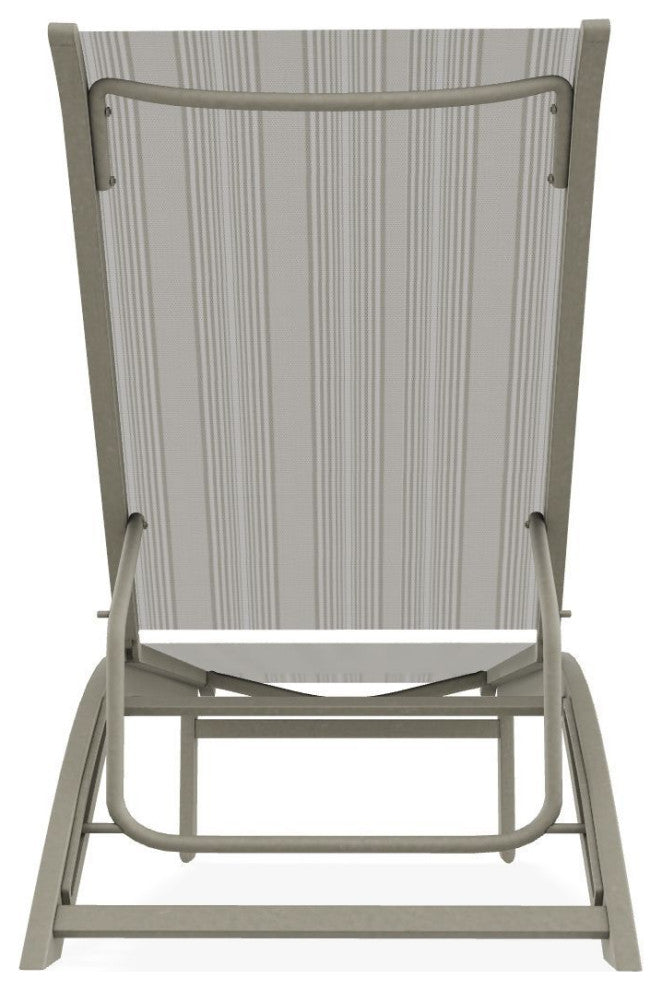 Kendall Sling Stackable Outdoor Chaise Lounge, Harbor/Storm