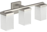 Moen YB8863BN 90 Degree Three Globe Bath Light, Brushed Nickel