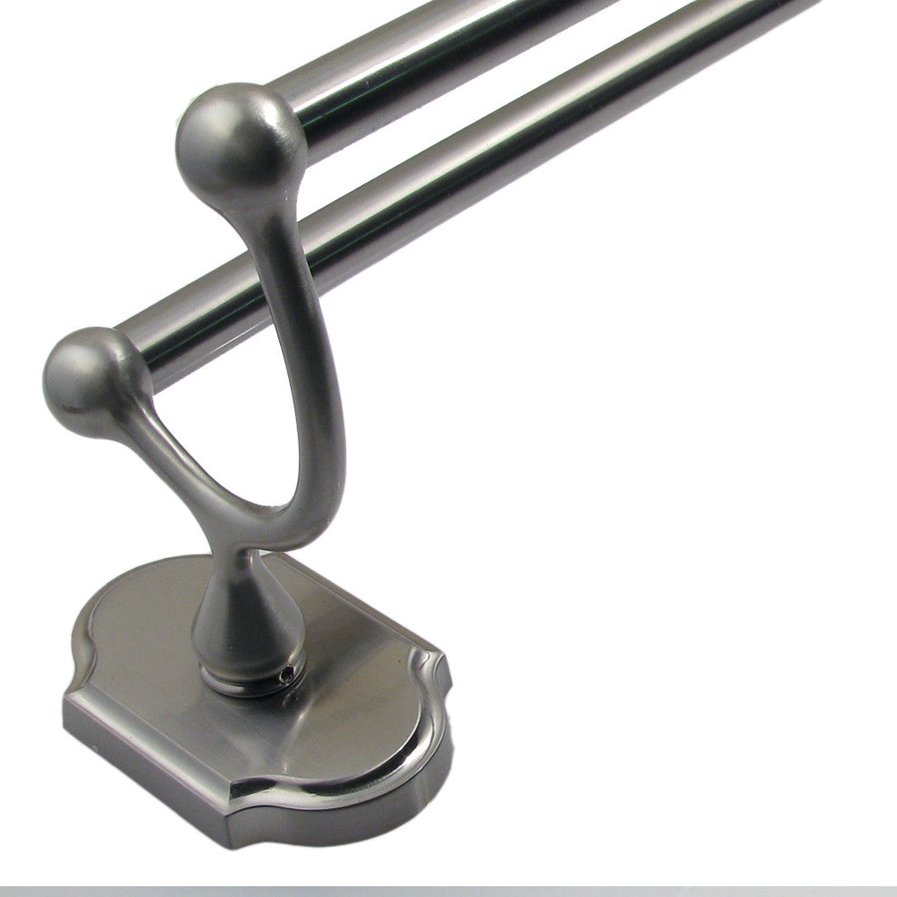Wenmoor 24" Double Towel Bar, Satin Nickel