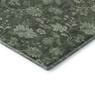 Premium Machine Washable Mayfield AMF680 Olive 2'3" x 7'6" Runner Rug