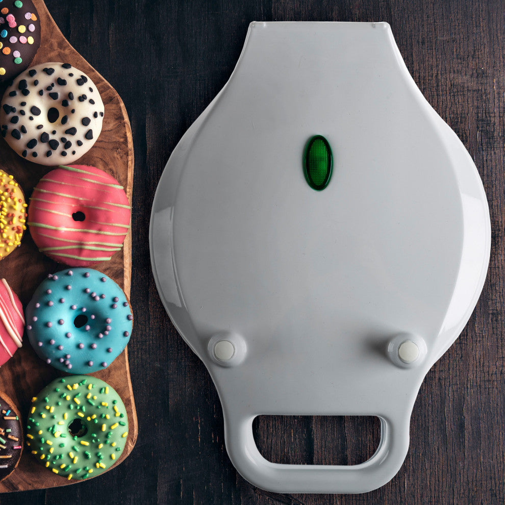 Mini Donut Maker Electric Baking Machine to Mold Little Doughnuts Using Batter