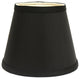 12" Black With White Hardback Empire Slanted Slanted Shantung Lampshade
