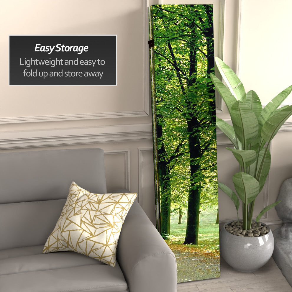 6' Tall Double Sided Path of Life Canvas Room Divider