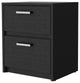 Myrtle 2-Drawer Nightstand, Black
