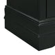 Louis Philippe 2 Drawer Nightstand, Black