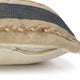 Ox Bay Blue/Tan Stripe Cotton Blend Pillow Cover, 14"x36"