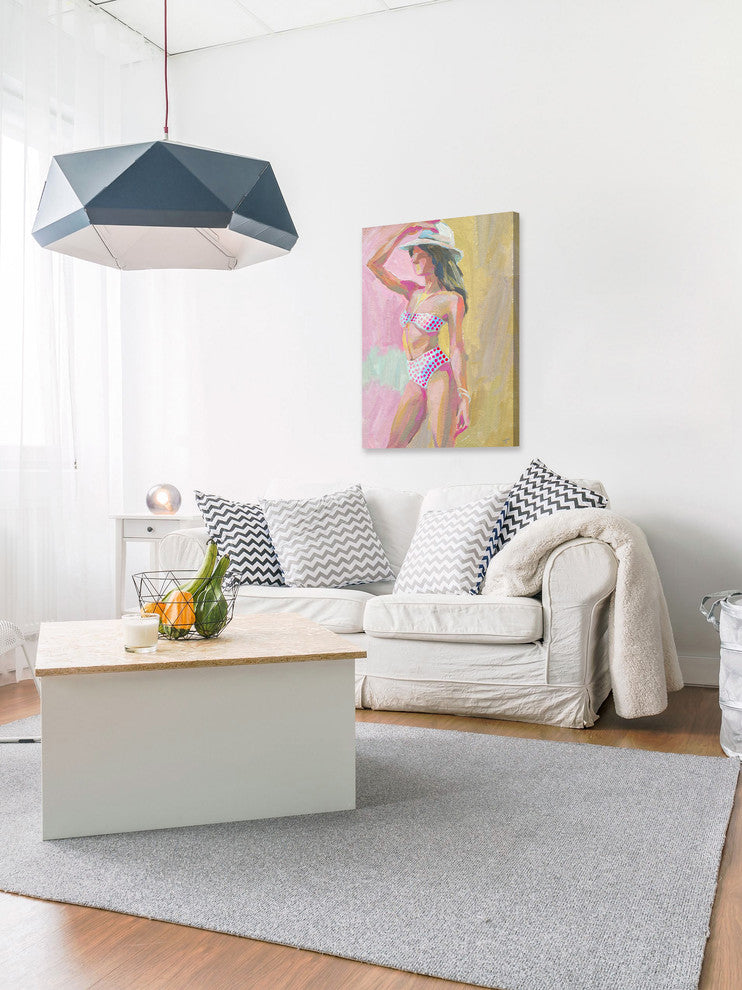 "I See Polka Dots" Painting Print on Wrapped Canvas, 20"x30"