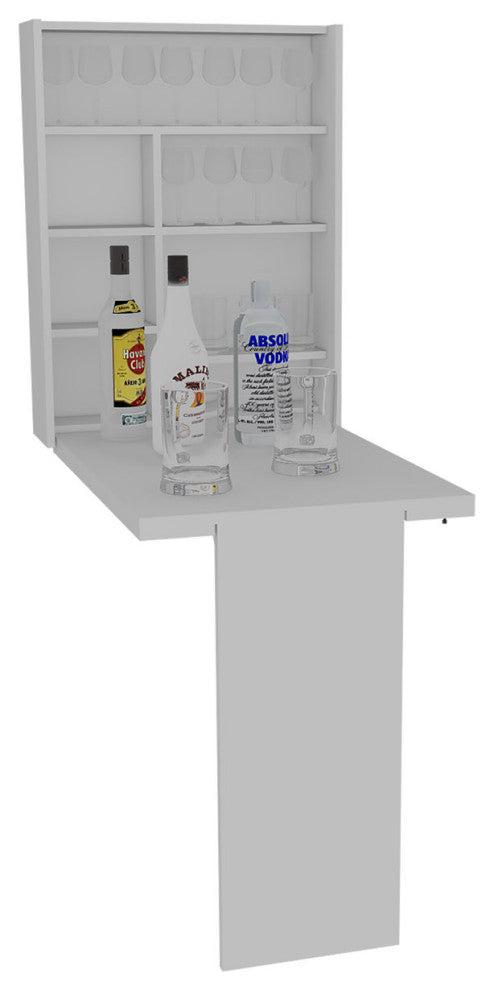 DEPOT E-SHOP Toscana Foldable Table, White