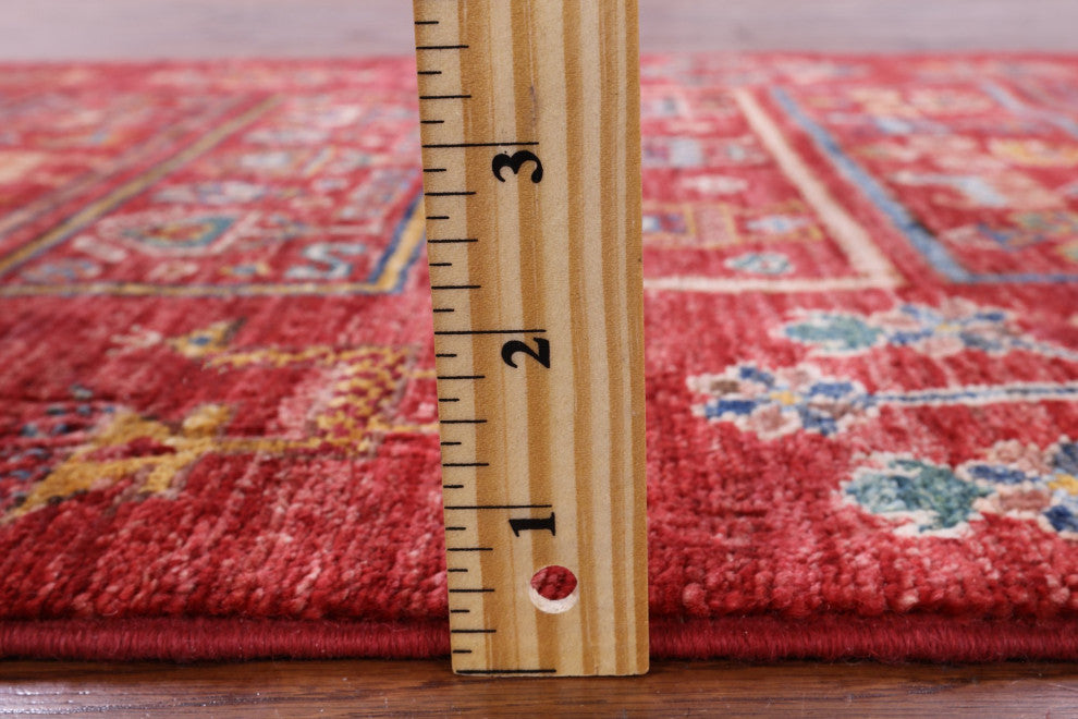 2' 5" X 6' 6" Tribal Persian Gabbeh Hand-Knotted Wool Runner Rug Q10474