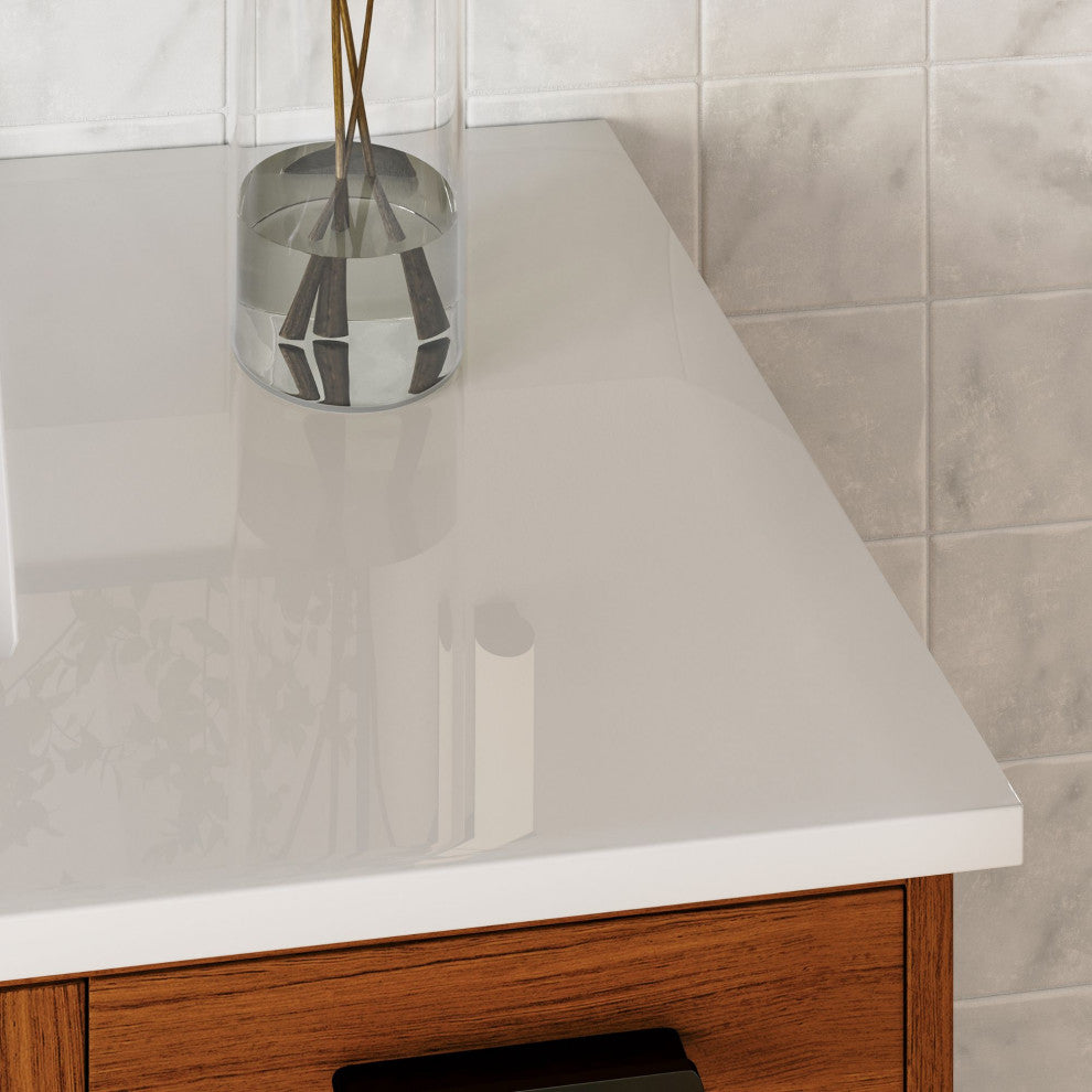 The Darby Bathroom Vanity, Teak, 48", Single Sink, Freestanding