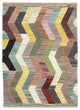 Rug N Carpet - Handmade Turkish 6' 11'' x 9' 10'' Modern Design Wool Kilim Rug