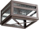 Clermont 2-Light Ceiling Mount Outdoor, Oiled Bronze