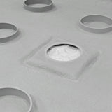 LessCare 60"x34" Right Double Threshold Shower Pan Base Wall Corner Center Drain