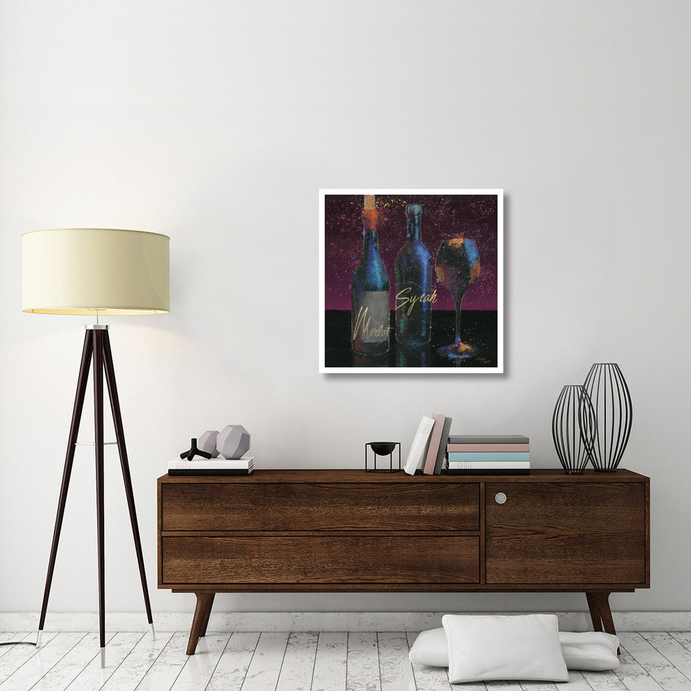 "Wine Splash Dark III" Digital Paper Print by Wellington Studio, 32"x32"