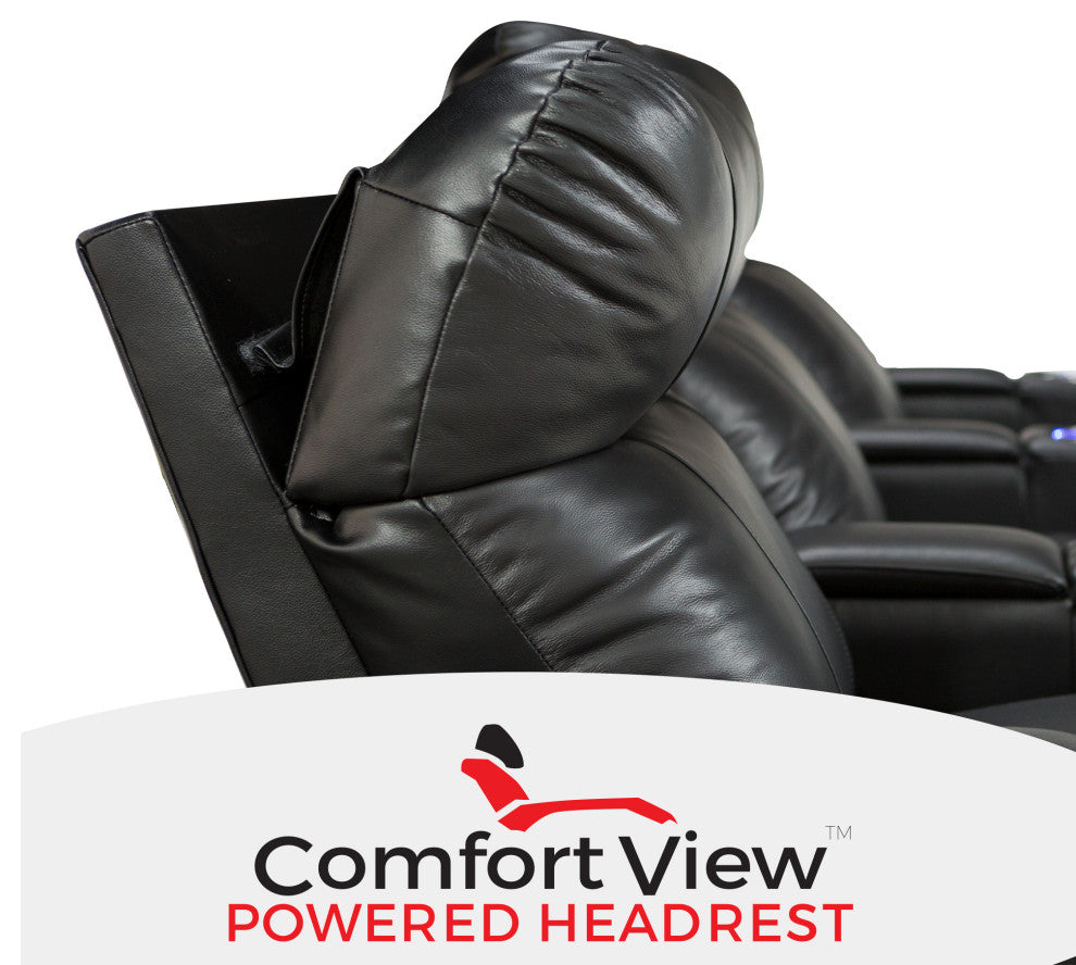 Seatcraft Monterey Home Theater Seating, Black, Row of 1