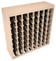 64-Bottle Deluxe Wine Rack,  Pine, Unstained