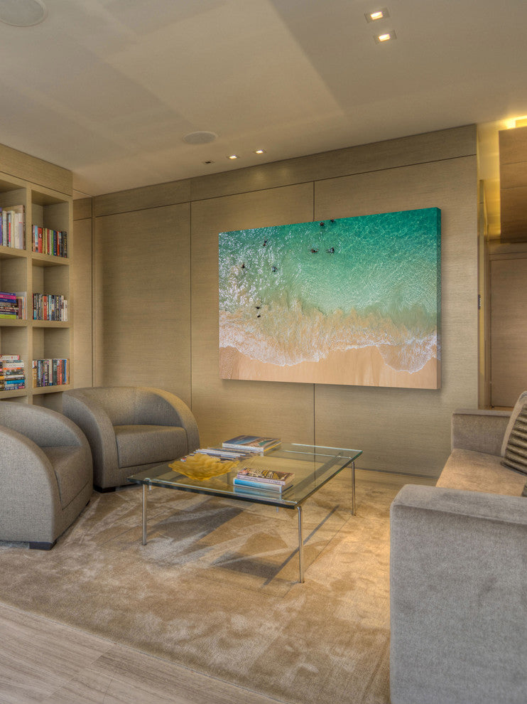 "Splash Near Shore" Painting Print on Canvas