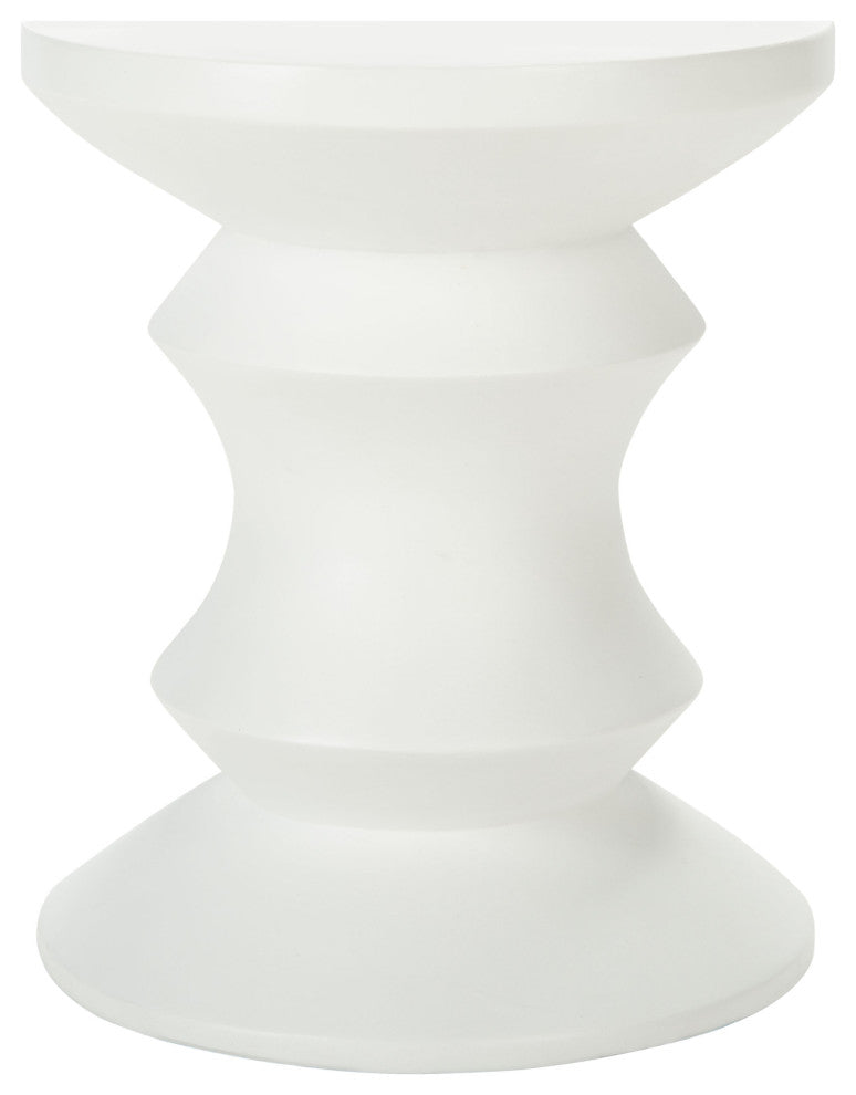 Safavieh Katara Concrete Accent Stool Ivory