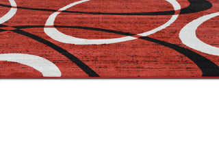 Modern Accent Rug, Scarlet Red, 9'8"x7'5"