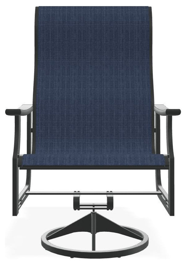 St. Catherine Sling Outdoor Supreme Swivel Rocker, Mavi/Graphite