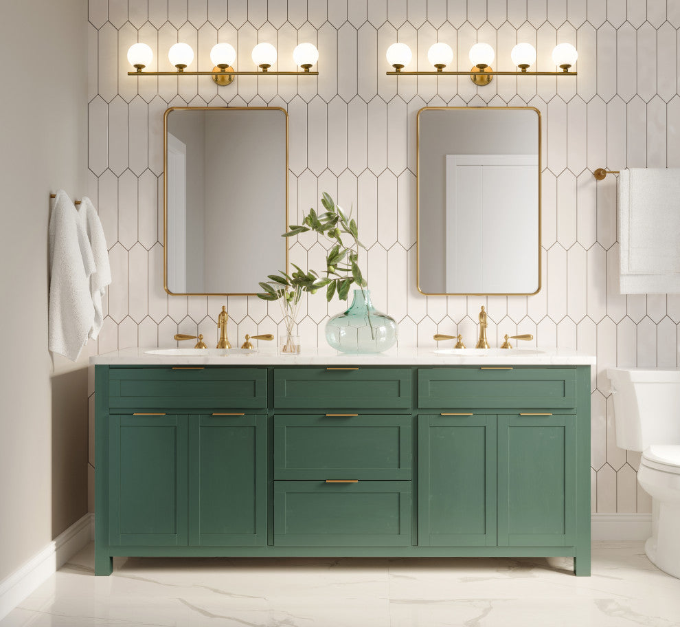 Z-LITE 5-Light Vanity, Modern Gold