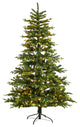 7' Montreal Spruce Artificial Christmas Tree With 650 Warm White LED Lights