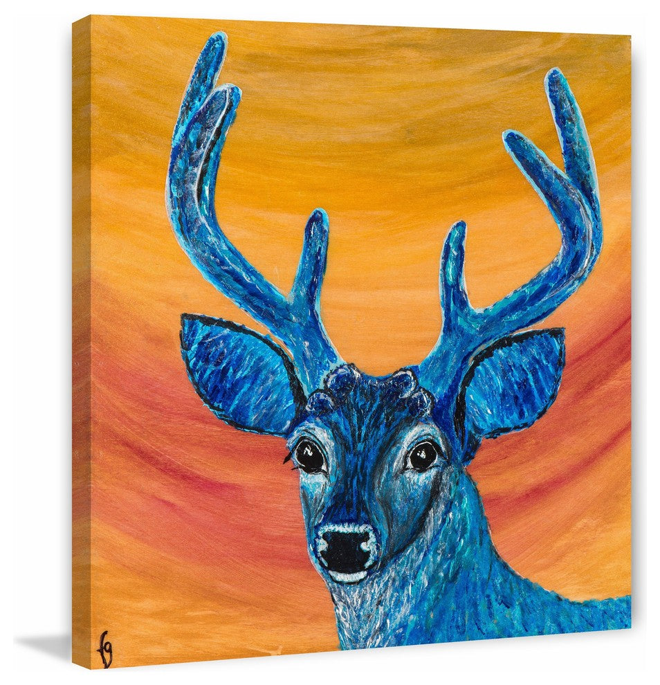 "Ace" Painting Print on Wrapped Canvas, 18"x18"