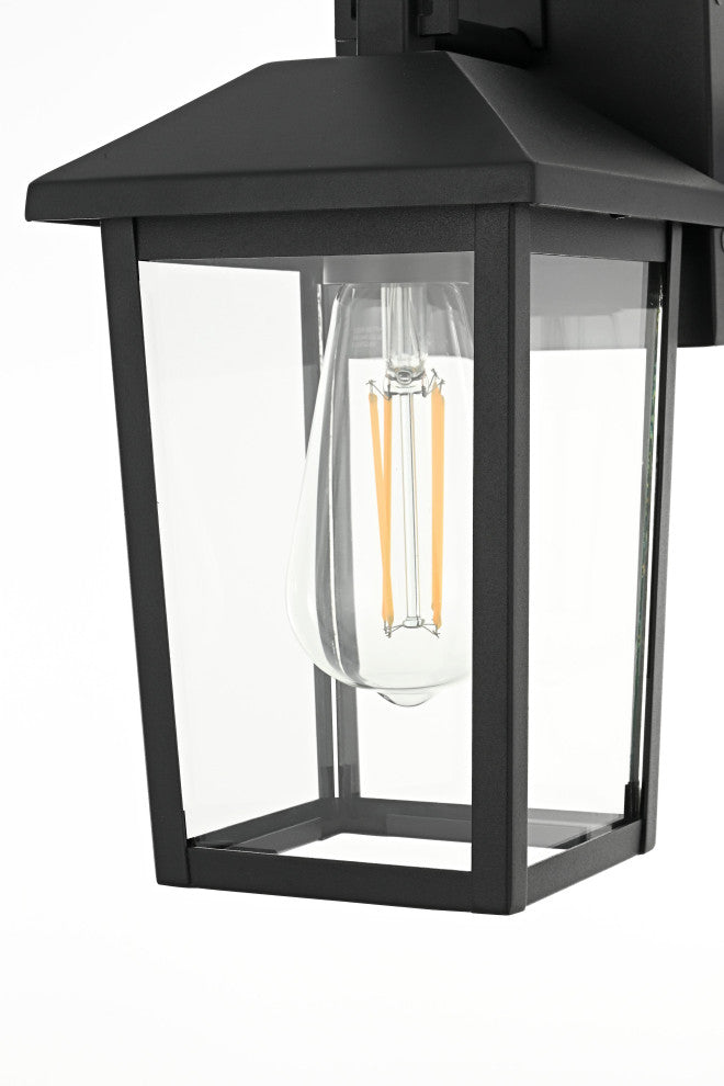 Home Living 5.5" Outdoor Wall Sconce, Black