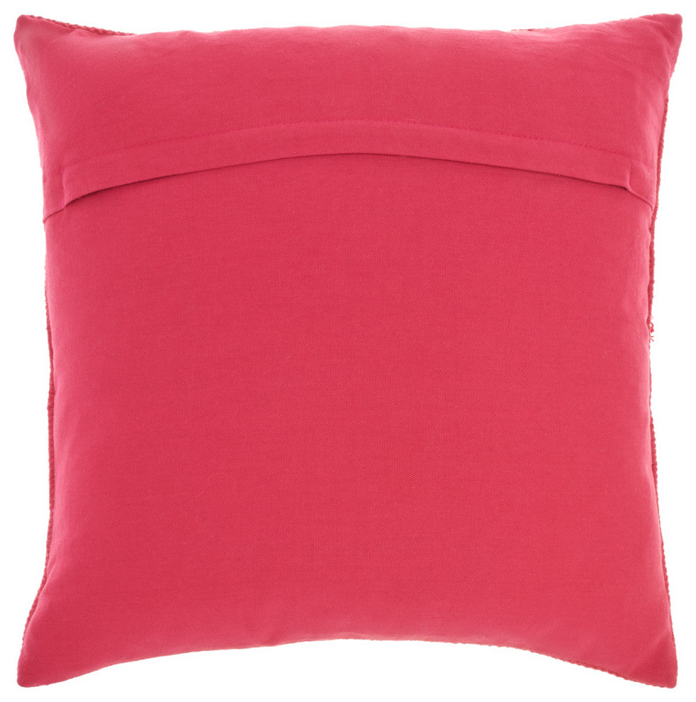 Mina Victory CN870 Throw Pillow, Hot Pink, 18" x 18"