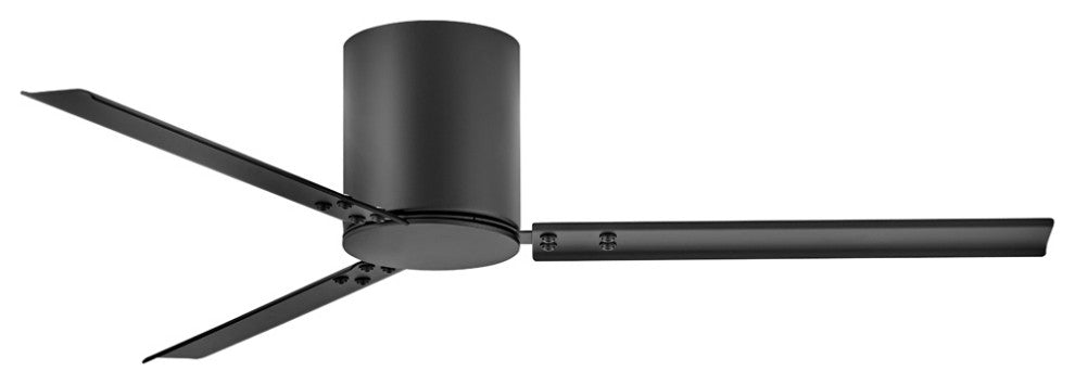 Hinkley Indy 58" Indoor/Outdoor Flush Mount Ceiling Fan, Matte Black