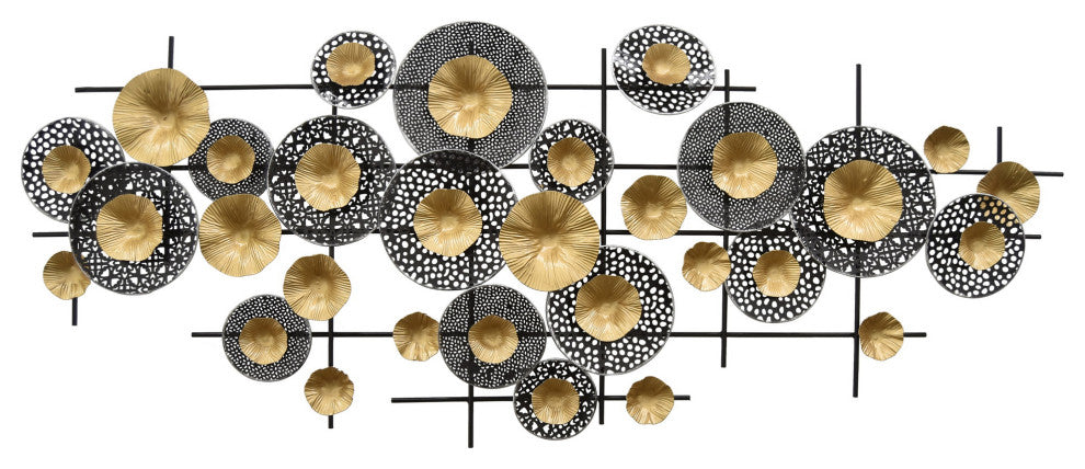 Plutus Brands Abstract Wall Decor, Multi-Colored Metal