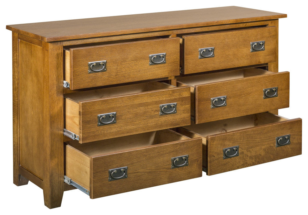 Mission 6 Drawer Dresser Michael's Cherry