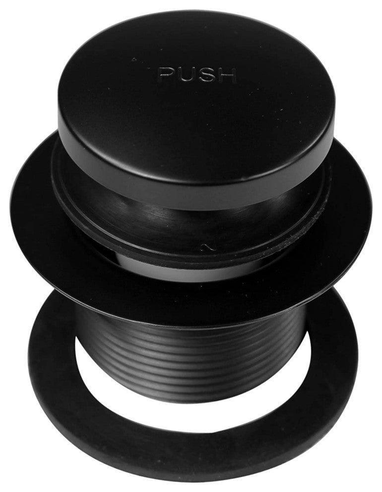Tip Toe Bath Waste - 14" Make-Up, 20 Ga. Tubing In Oil Rubbed Bronze, Powder Coated Flat Black
