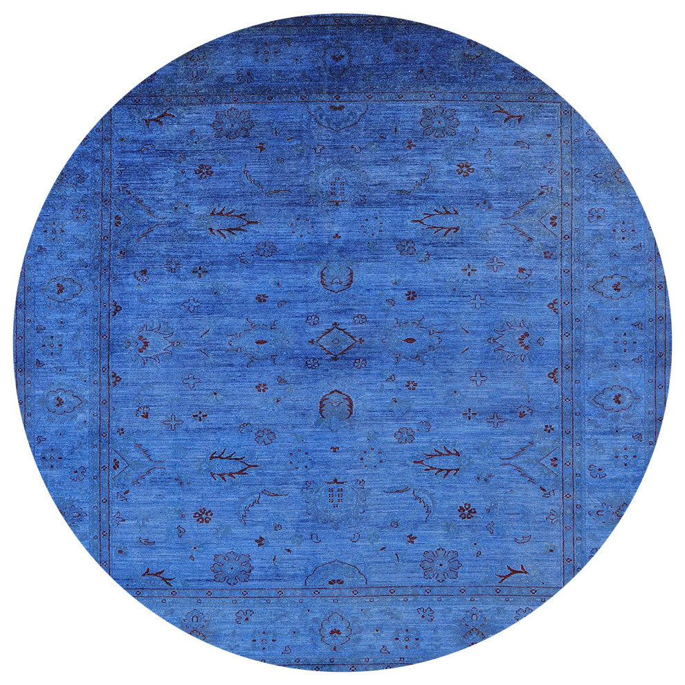 Ahgly Company Indoor Round Mid-Century Modern Area Rugs, 4' Round