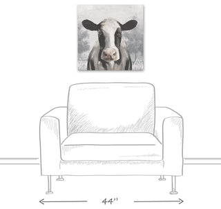 Sophisticated Cow 20 x 20 Canvas Wall Art