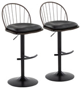 Riley Adjustable Barstool, Set of 2