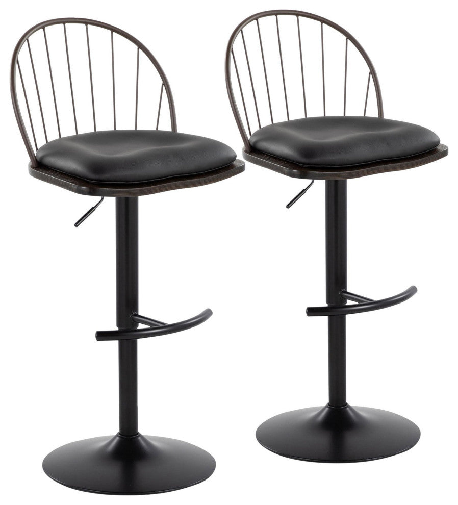Riley Adjustable Barstool, Set of 2