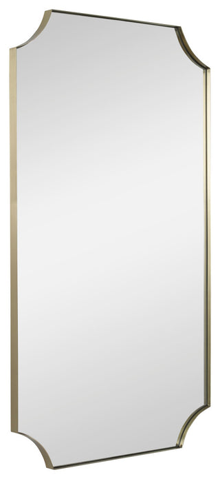 Uttermost Lennox Brass ScallopeDecorner Mirror