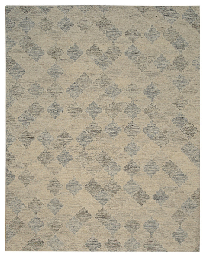 Hand-Tufted Wool Multi Transitional Geometric Modern Tufted Rug, Multy, 5'x8'